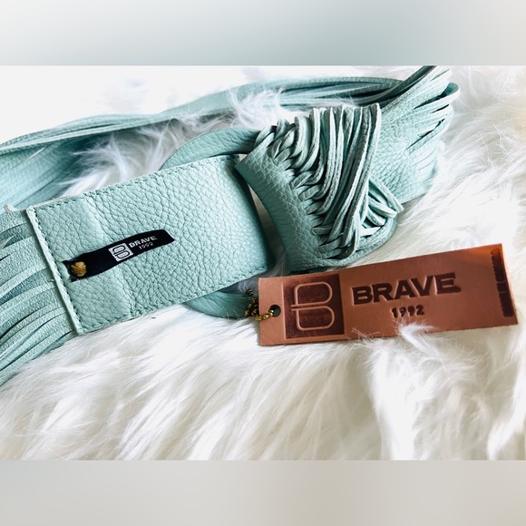 🇨🇦 Brave Leather Collection - Zuna Seafoam Leather Belt - Picture 9 of 9
